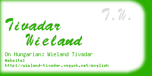 tivadar wieland business card